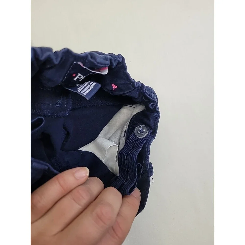 Children's Place Girls Size 8 Navy Blue Uniform Pants Adjustable Waist‎ School